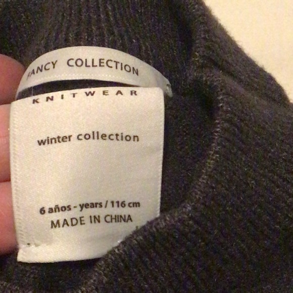 Zara Fancy Collection Charcoal Sweater Pullover - Picture 6 of 6